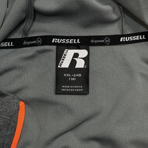 RUSSELL DRI-POWER 360 Athletic Zip Performance Hoodie Women's XXL (18) Grey NWT - Picture 6 of 13